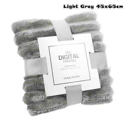 New Double Sided Warm Blanket Skin-Friendly Warm Conditioning Quilt Ultra Soft Solid Color Striped Blankets