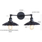 DecorBites™ Industrial Retro LED Wall Lamp with Two Heads and Pull Chain Switch