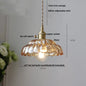 DecorBites™ Glass Flower LED Pendant Light, Adjustable Knob Switch, Modern Design