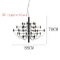 DecorBites™ LED Candle Chandelier: Elegant Italian Design Pendant Light for Home Decor