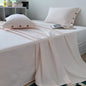 DecorBites™ Luxe Cotton Satin Stripe Bed Sheet Set with 2 Pillowcase
