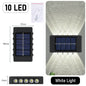 10 LED Solar Wall Lamp Outdoor Waterproof Solar Powered Light UP and