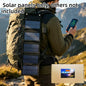 Outdoor Backpack Carry Portable Foldable Waterproof Solar Charging Panel 25W 100W Dual USB Solar Power Source Camping Hiking