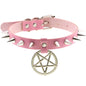 1pc Harajuku Gothic Spike Rivet Star Necklaces Collares Hip Hop Rock