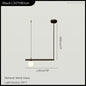 DecorBites™ LED Linear Hanging Lamp for Home Modern Minimalist Living Room Chandelier