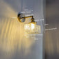 DecorBites™ Glass Copper LED Wall Lamp Modern Corridor Bedside Light
