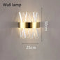DecorBites™ Golden Round Crystal Chandelier LED Ceiling Light for Living Room and Bedroom