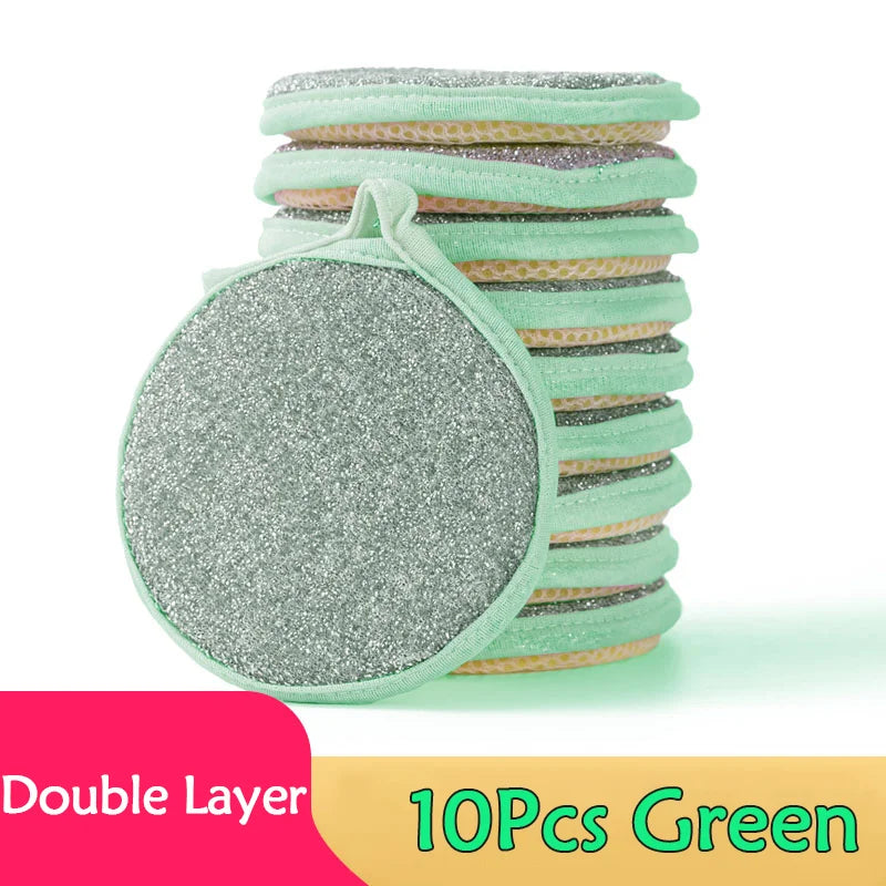 5/10/20pcs Double Side Dishwashing Sponge Dish Washing Brush Pan Pot