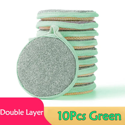 5/10/20pcs Double Side Dishwashing Sponge Dish Washing Brush Pan Pot