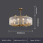 DecorBites™ Glass Restaurant Chandelier: Modern Luxury Led Lighting Fixture for Living Room Home Decor