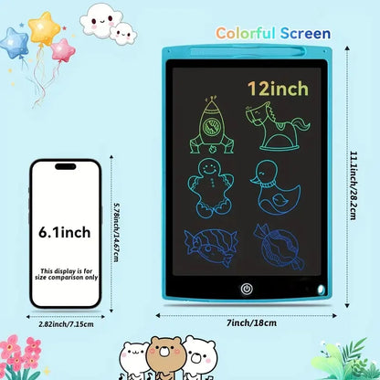 8. 5/12inch LCD Writing & Drawing Tablet with Stylus - Large Display