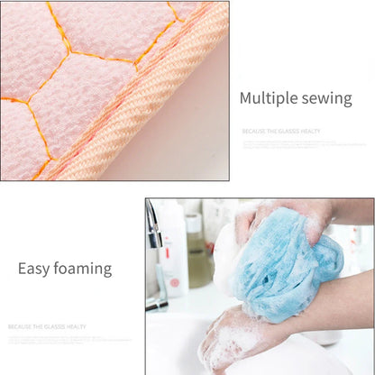 3pcs/set Body Cleaning Washcloth Bathroom Shower Ball Back Scrubber