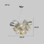 DecorBites™ Glass Pinecone LED Chandelier: Modern Art Deco Pendant Lighting