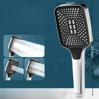 Adjustable 3-Mode High Pressure Shower Head Large Flow Water Saving