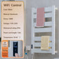 WiFi Smart Electric Heating Towel Rack Bath Towel Drying Cooling Rack Electric Bath Towel Clothes Dryer Heating Heater Bathroom