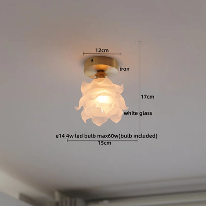 DecorBites™ Glass LED Ceiling Light for Corridor Balcony Modern Indoor Lighting