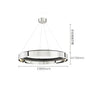 DecorBites™ LED Chandelier: Modern Minimalist Pendant Light for Living, Dining, Kitchen, Bedroom