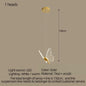 DecorBites™ LED Chandelier: Modern Butterfly Design, Acrylic, Exhibition Hall, Staircase, Bedroom Night Lamp Lighting Fixtures