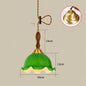 DecorBites™ Glass LED Pendant Lamp: Modern Copper Nordic Indoor Lighting for Home, Coffee, Bedroom & Living Room