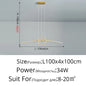 DecorBites™ LED Ceiling Chandelier: Modern Minimalist Kitchen Dining Table Lighting