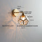 DecorBites™ Japanese Style LED Wall Light Clear Glass Pull Chain Switch Bedside Lamp