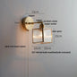 DecorBites™ Japanese Style LED Wall Light Clear Glass Pull Chain Switch Bedside Lamp