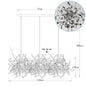 DecorBites™ LED Chandelier: Modern Simplicity for Living, Dining Room, Kitchen, Bedroom - Home Decor Light Fixture