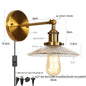 DecorBites™ Industrial Loft LED Wall Lights for Bedroom, Plug In Stairs Lamp