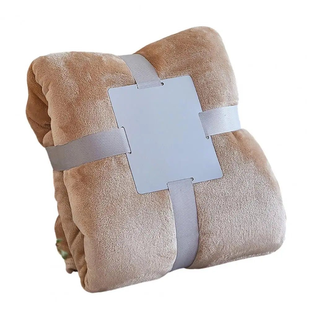 Soft Flannel Fleece Throw Blanket Solid Color Lightweight Plush Blanket for Bed Sofa Couch All Season Nap Blanket