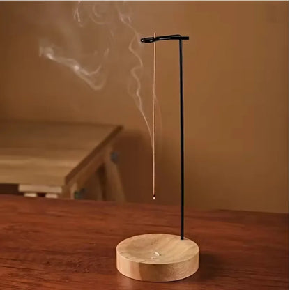 Creative Upside Down Incense Burner Incense Stick Holder Wooden Anti-Ash Design Incense stick Meditation Spa Room Home Decor