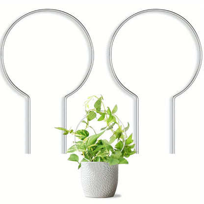Round transparent acrylic plant stand, suitable for indoor and outdoor use, suitable for small climbing plants, etc.