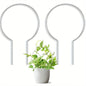 Round transparent acrylic plant stand, suitable for indoor and outdoor use, suitable for small climbing plants, etc.