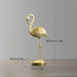 DecorBites™ Golden Flamingo Resin Figurines: Luxury Animal Decor for Home & Office