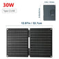 60W Foldable Solar Panel 3-Fold USB Type-C Folding Bag Power Charger For Phone Outdoor Hiking Camping Mobile Power Supplies