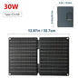 60W Foldable Solar Panel 3-Fold USB Type-C Folding Bag Power Charger For Phone Outdoor Hiking Camping Mobile Power Supplies