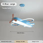 DecorBites™ Kids Airplane Pendant Lights Wood Metal Sconces Nursery School LED