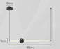 DecorBites™ Glass Rod Pendant Light - Modern Long Hanging Lamp for Living Room, Bedroom & Shop