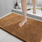 Chenille Bath Mats Encrypted Thickened Short Plush Strong Water-absorbent Non-slip Bathroom Rug Carpet Quick-drying Foot Mat