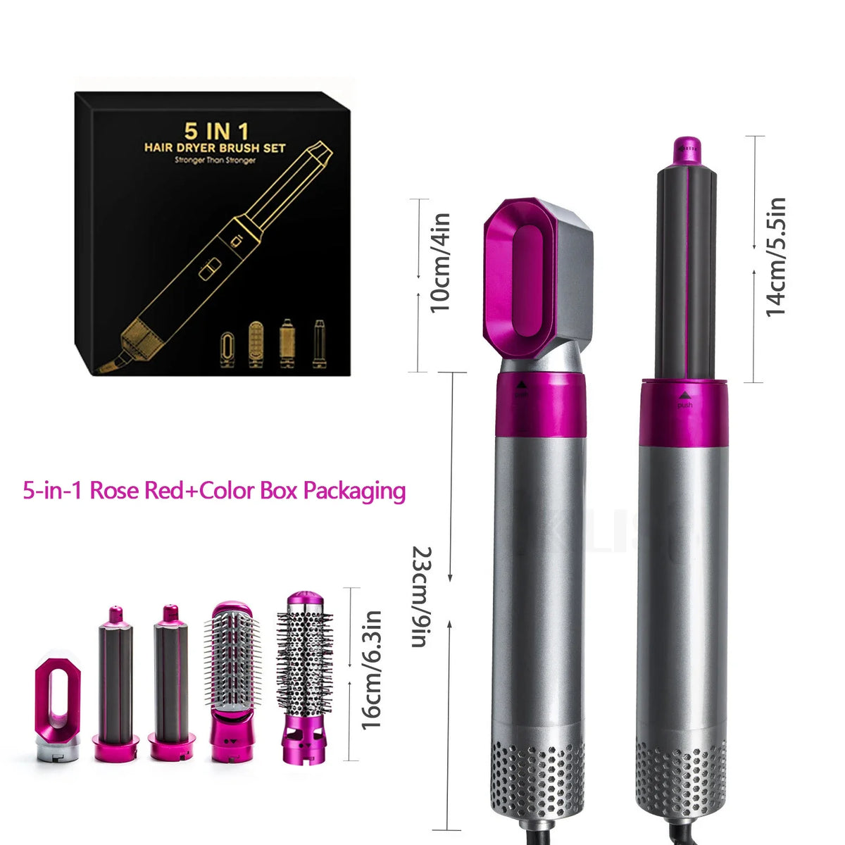 Professional 5 in 1 Hair Dryer Hot Air Comb Curler For Dyso Airwrap Hair Dryer Styling Tool Hair Straightener Hairdressing Tool