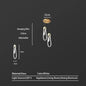 DecorBites™ LED Pendant Chandelier for Living & Dining Room Luxury Lighting Fixture
