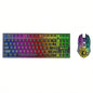 Free Wolf T87 Wireless Charging Keyboard Mouse Set Game Luminous Wireless Keyboard and Mouse Set