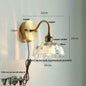 DecorBites™ Green Class Ball LED Wall Light with Copper Socket for Bedroom Living Dining Room