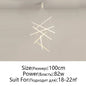 DecorBites™ LED Chandelier: Modern Luster Lighting for Stair Hall Bedroom Room Duplex Building