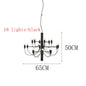 DecorBites™ LED Candle Chandelier: Elegant Italian Design Pendant Light for Home Decor