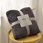 Fluffy Coral Velvet Blanket Flannel Plush Comfortable Thickened and Warm Soft Sofa Throw Blanket for Air-Conditioned Room Luxury