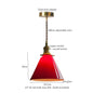 DecorBites™ Green Glass LED Pendant Lamp for Living & Dining Room Decor