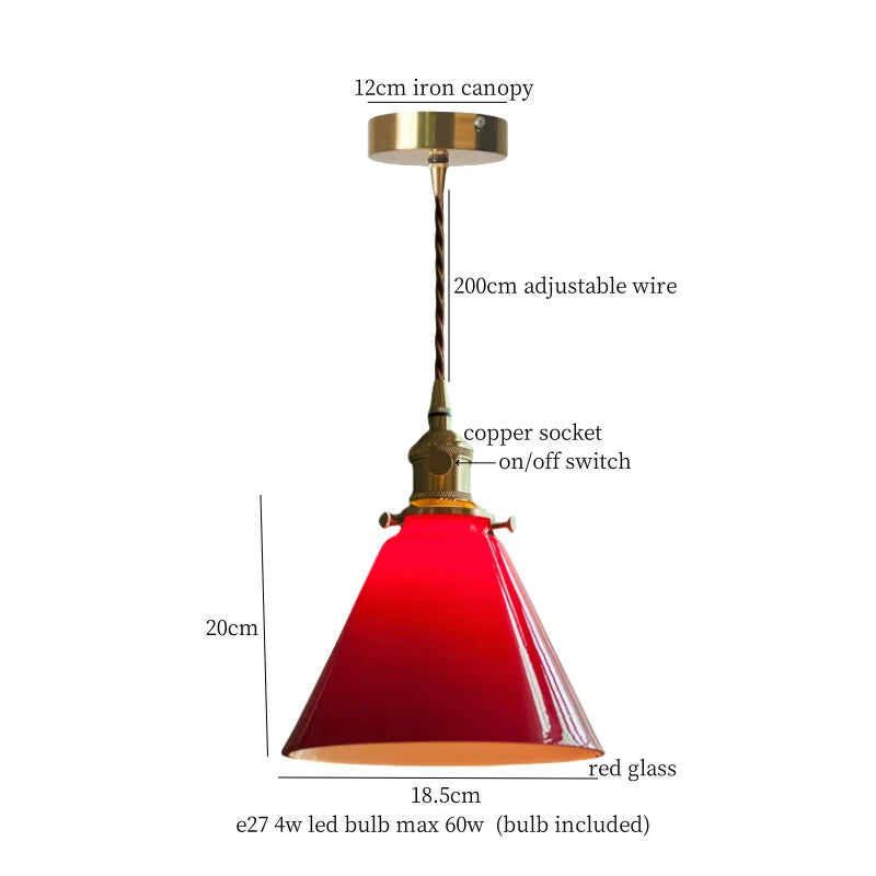 DecorBites™ Glass LED Pendant Flower Lampshade for Bedroom & Living Room Decor