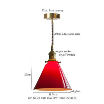 DecorBites™ Glass LED Pendant Flower Lampshade for Bedroom & Living Room Decor