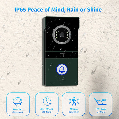 Tuya Smart 7 Inch HD Video Intercom System with 1080p Night Vision, Door Bell Camera with Move Detection & Remote Access