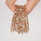5pcs Fashion Colorful Acrylic Crystal Rhinestone Elastic Bracelet for